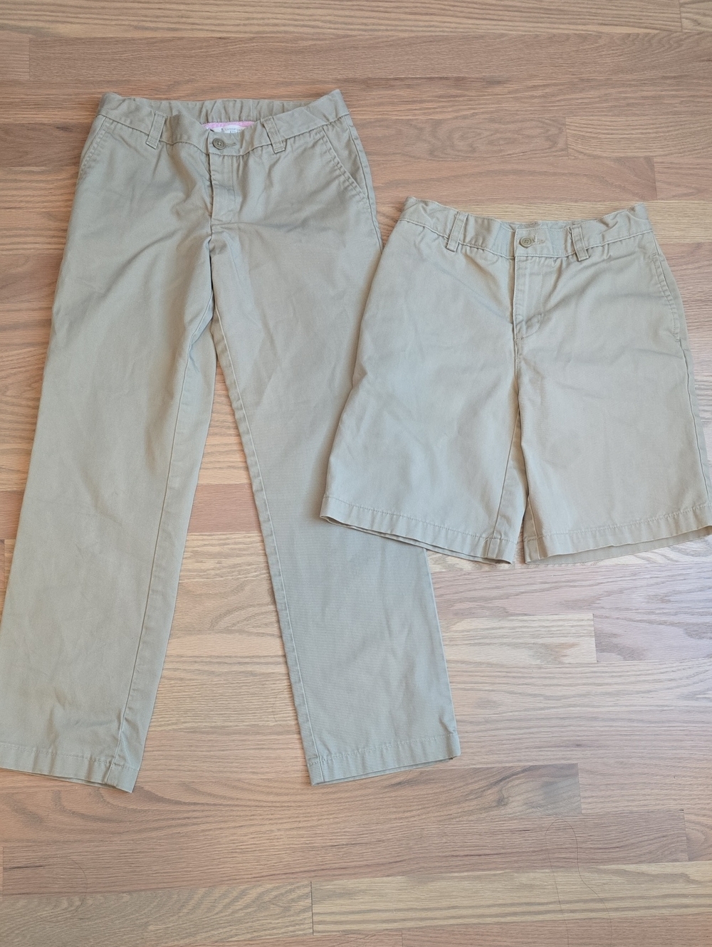 Lands' End Kids Khaki Pants & Shorts - Light Beige